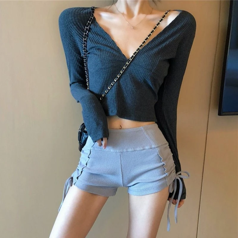 

High Waist Stretchy Shorts For Women Peach Butt Lift Leg Lengthening Yoga Leggings Summer Bodycon Pants With Elastic Waistband​