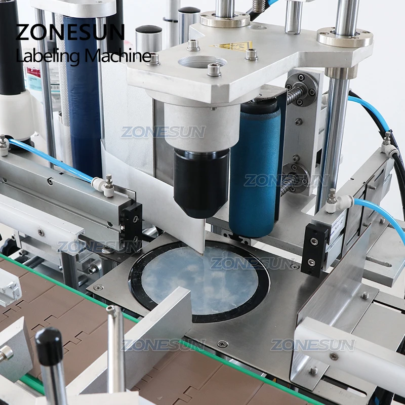 ZONESUN ZS-TB550 Automatic Round Irregular Polygonal Hexagonal Glass Bottle Beverage Labeling machine