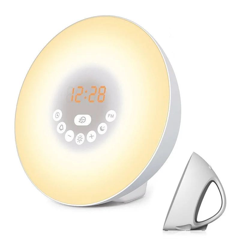 

LED Alarm Clock Bedside Atmosphere Light, Intelligent Simulated Sunrise Wake-up Light, Sunset Sleep Night Light