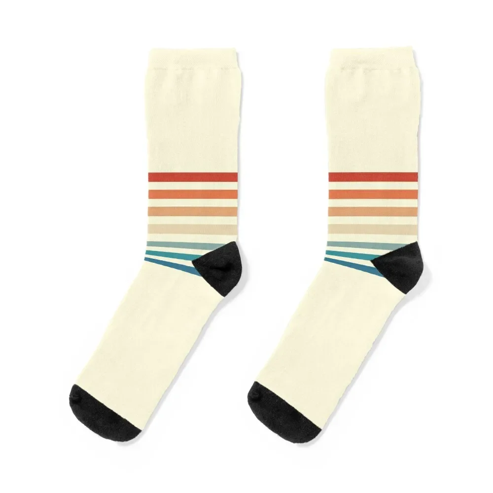 

Minimal Retro Stripes Socks winter thermal retro Stockings man valentine gift ideas Socks For Men Women's