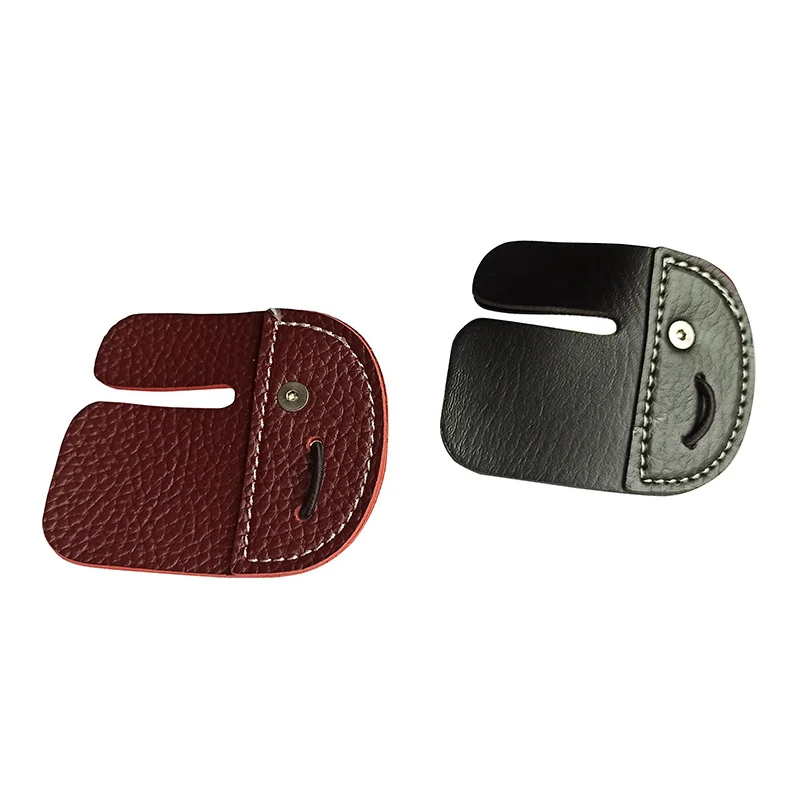 Traditional Bow and Arrow Finger Guards, Recurve Bow Finger Guards, Single-Layer and Double-Layer Ultra-Fiber Material, Convenient to Wear, Durable, Archery and Hunting Protective Gear