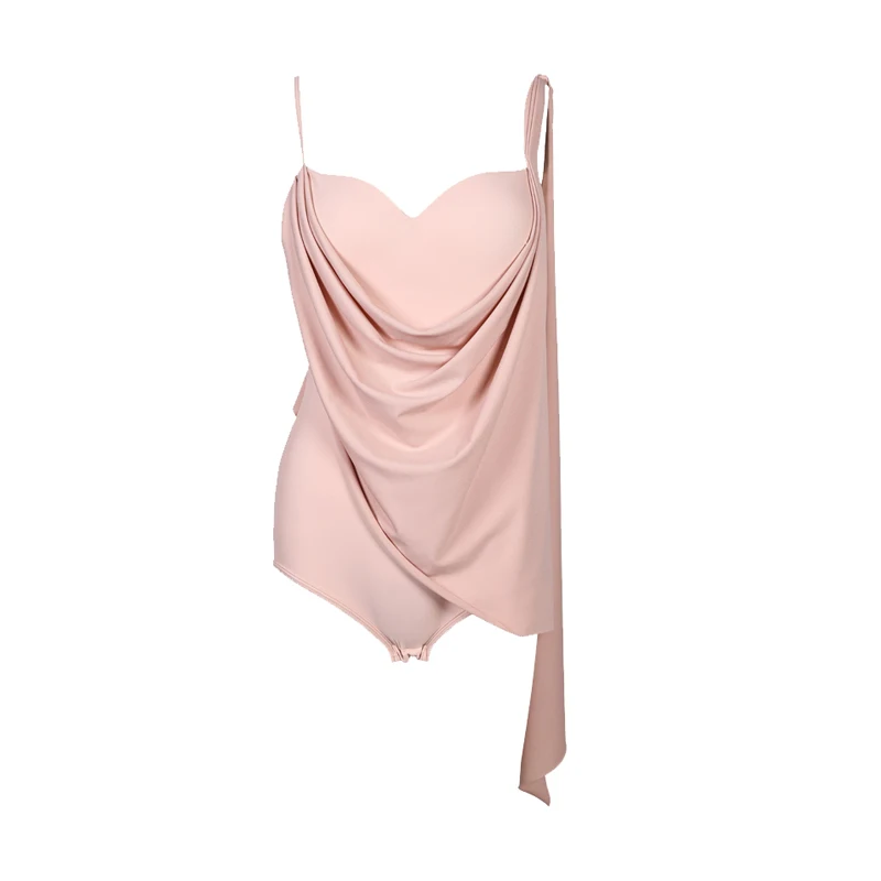 Latin Dance Tops Vrouwen Onregelmatige Bodysuit Volwassen Rumba Dans Kleding Oefenkleding Jarretel Tops Tango Prestaties Slijtage BL16649