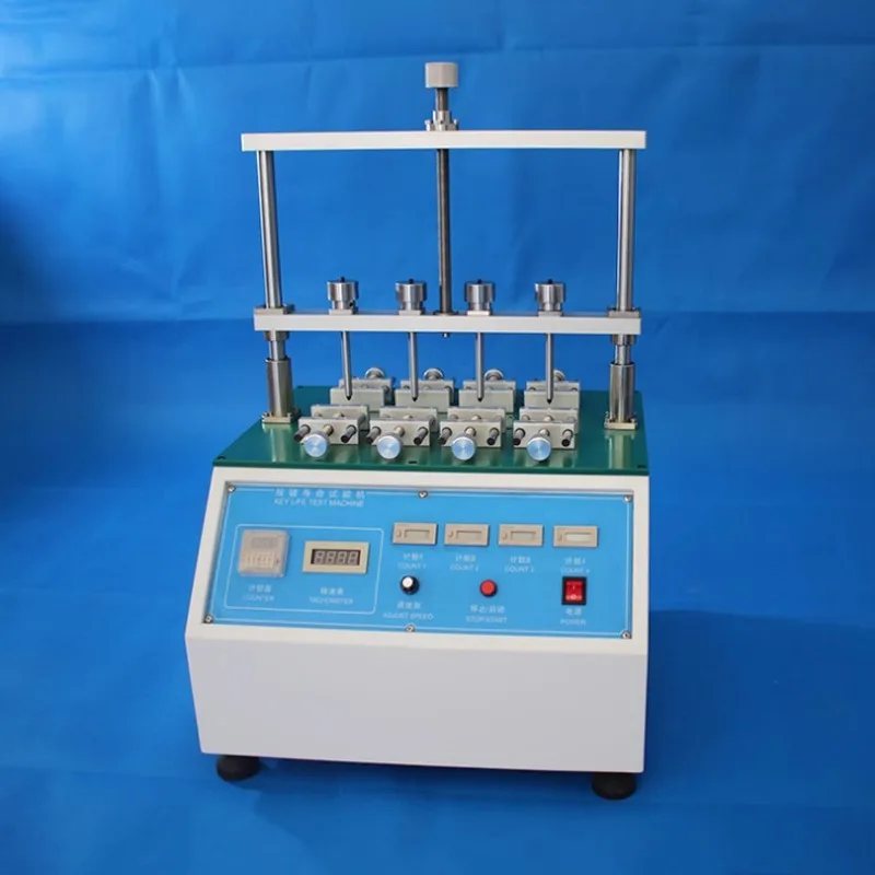 

Four-station switch button life testing machine, electronic mobile phone computer button