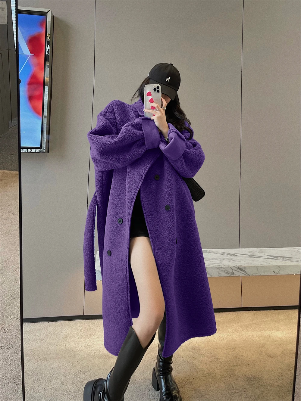 Popular Lamb Wool Coat 2023 New Autumn/Winter Fur Integrated Long Thickened Woolen Jackets Women