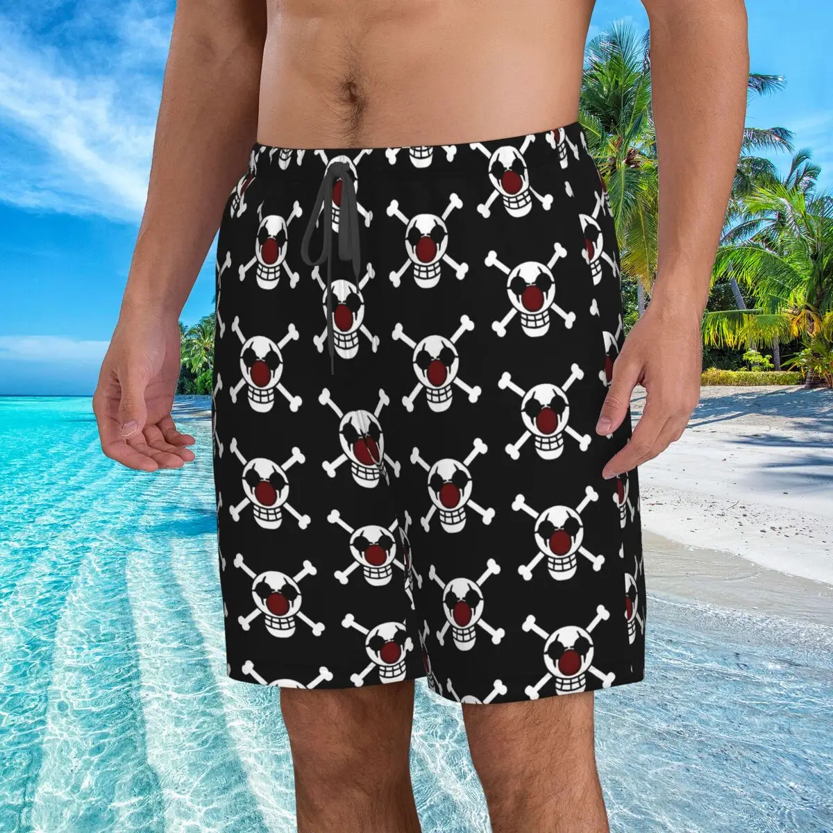 

Casual Shorts One Piece Buggy Pirates Summer Men's Swim Trunks One Piece Male Beach Shorts