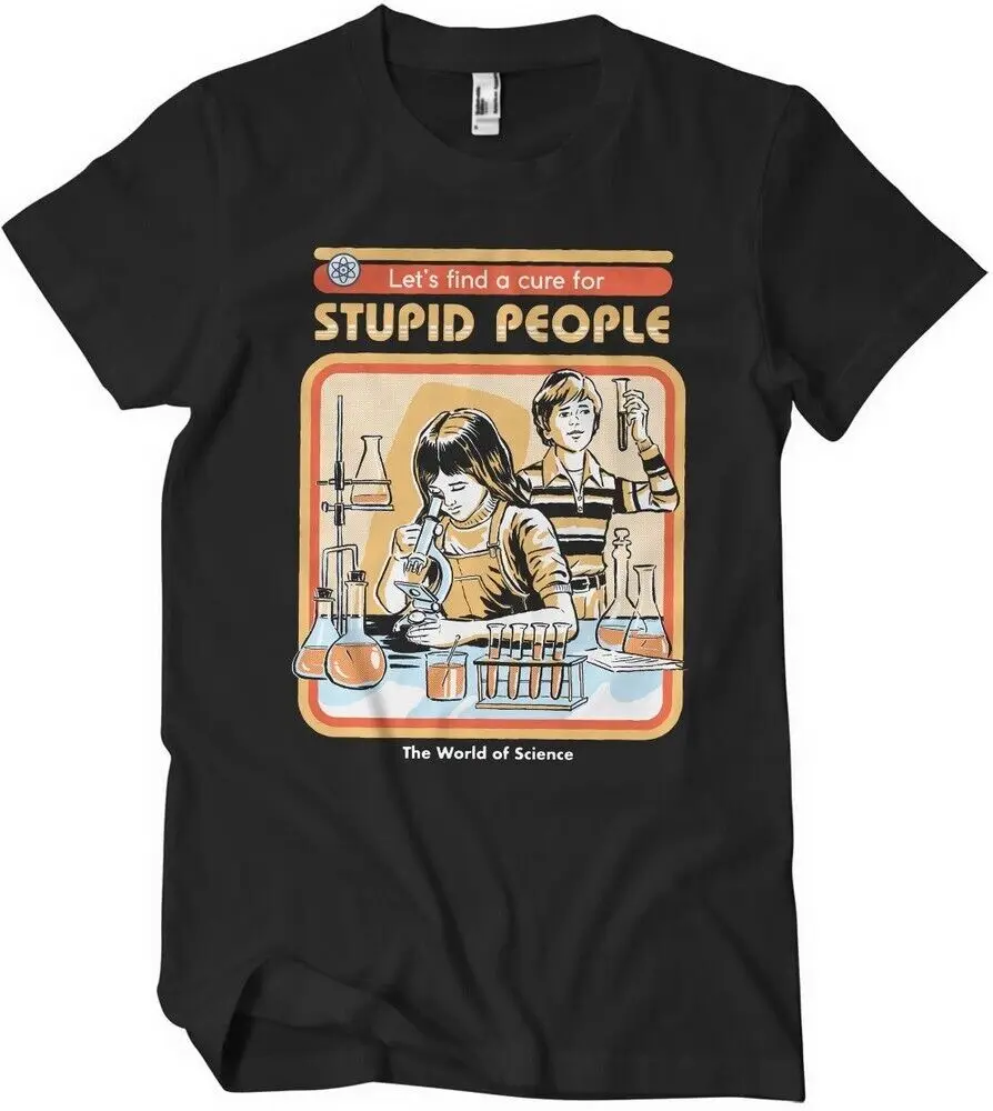 Steven Rhodes Cure for Stupid People T-Shirt Black