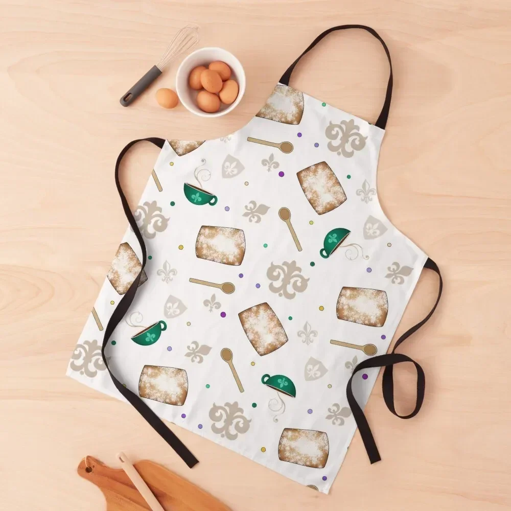 Beignets and Coffee Apron christmas 2025 work ladies christmas kitchen Woman Kitchens Apron