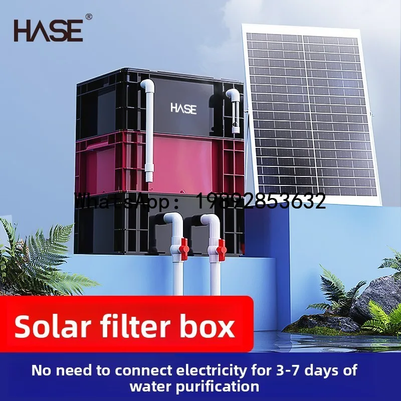 JX  solar filter water circulation system external drip box water pump turnover filter box home decor