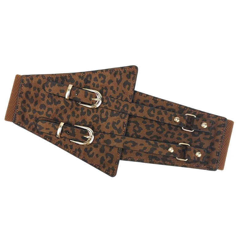 Versatiles Leopards Print Waist Belt Casual Business Waist Belt Durability Belt for Parties Travel and Casual Outfits