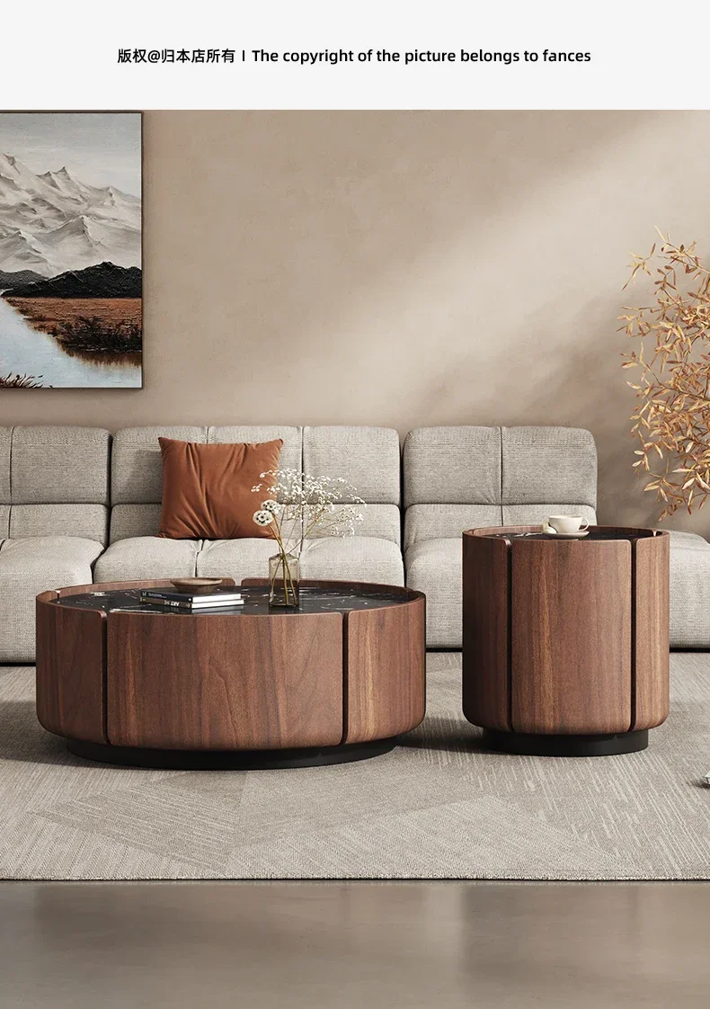 m for  Italian petal coffee table modern simplicity, living room, creative round coffee table combination m