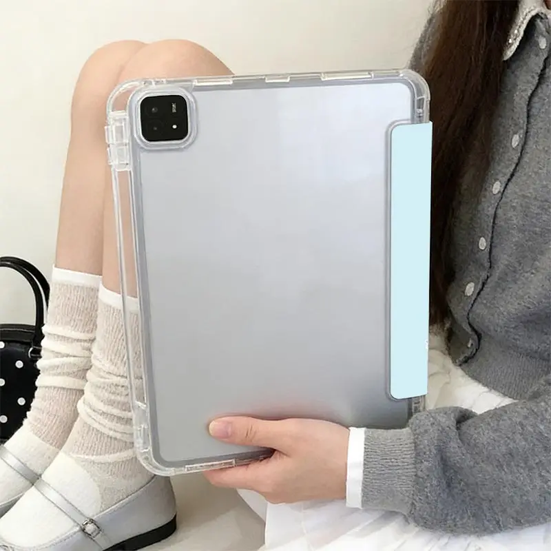 Anti-Bending 3+Y Fold Case For Redmi Pad SE 11 Pro/Pro2 12.1 Xiaomi Pad 7/7Pro 8/8Pro 11.2 Xiaomi Pad 5/5Pro 6/6Pro 11