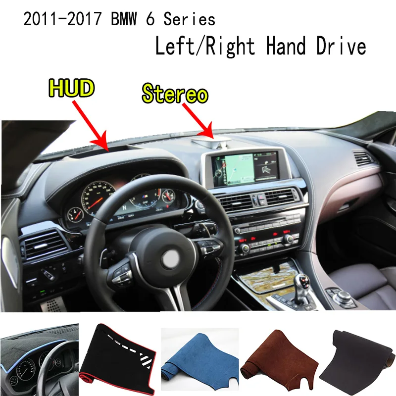For 2011-2017 BMW 6 Series 650i 640i F13 F12 Accessories Dashboard Cover Instrument Panel Dash Mat Dashmat Protective Pad