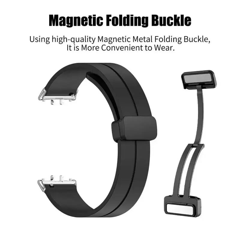 Magnetisches Armband für Samsung Galaxy Fit 3, Metallverbinder, Smartwatch-Armband, Correa Galaxy Fit 3, Silikonarmband-Zubehör – Detail 16