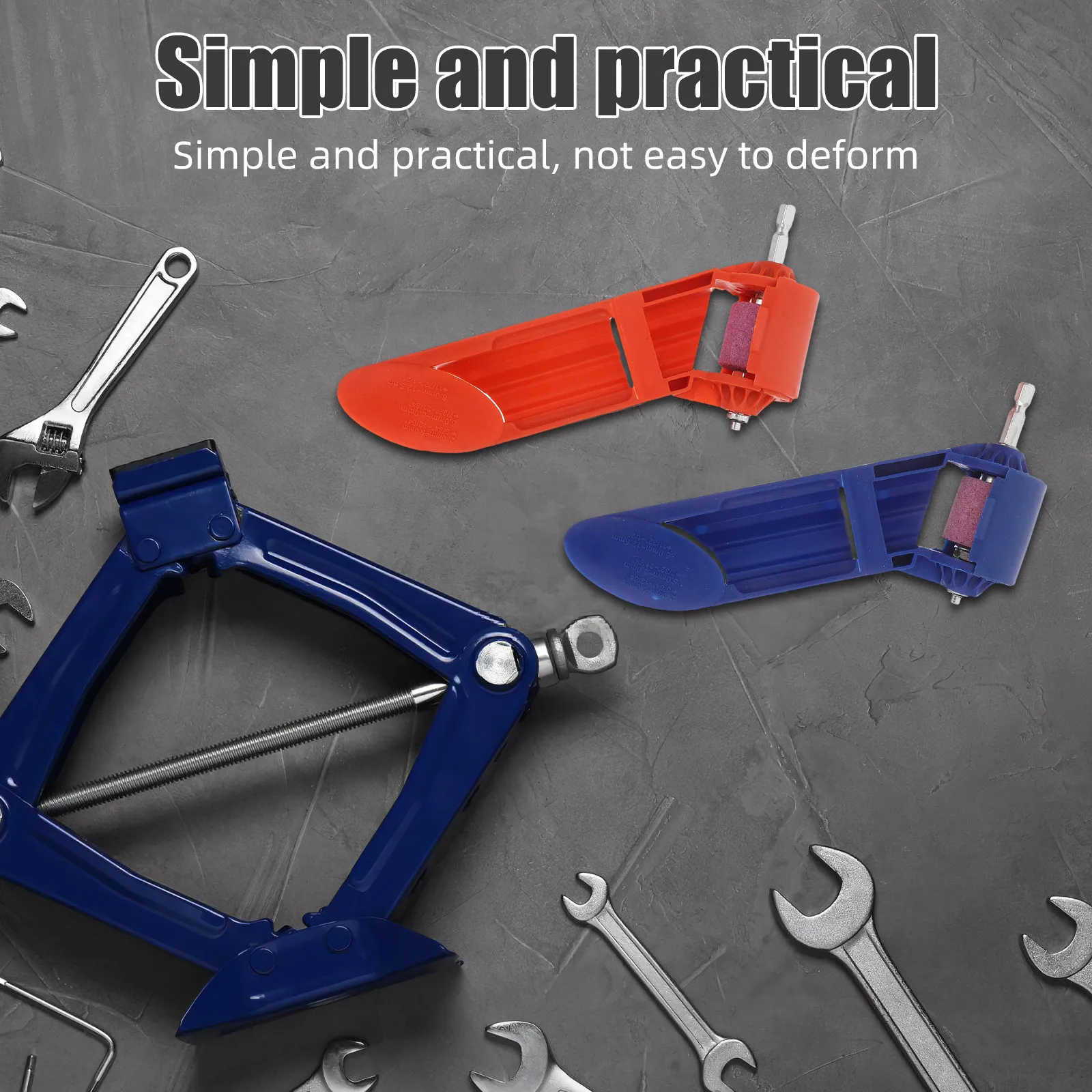 4Sets Portable Drill Bit Grinding Tool Compact Handheld Sharpener for Hobbyists Workers Precision Control Sturdy Material Drill