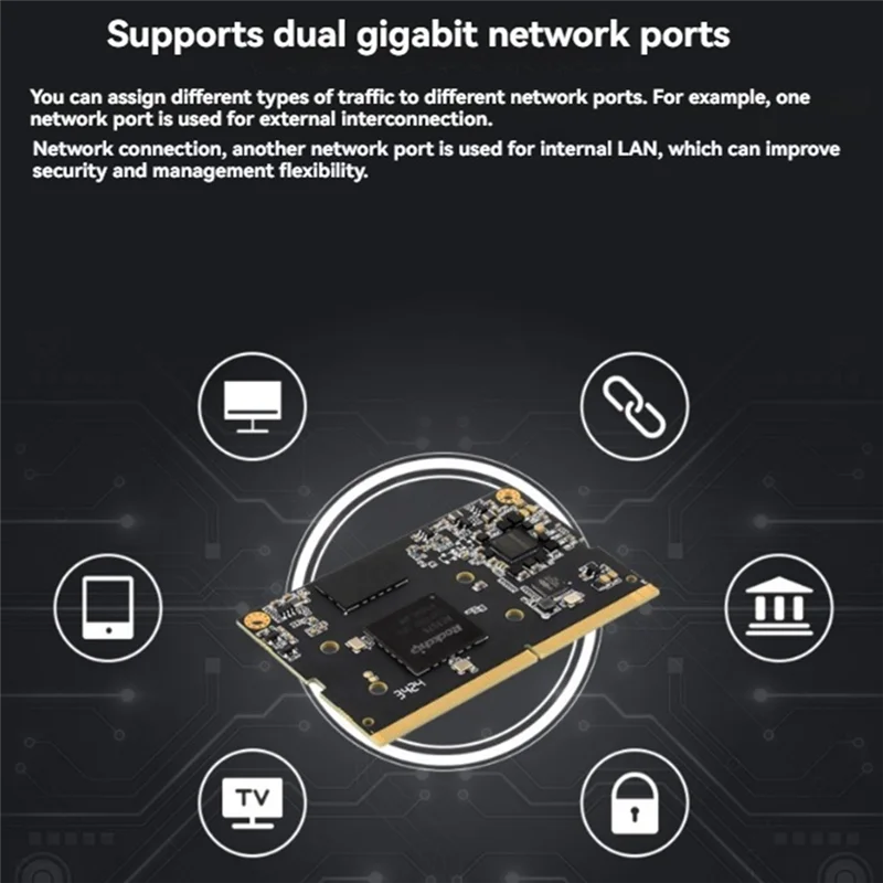Практичная плата Luckfox Core3576 AI Core Board 6 TOPS Octa-Core Alot RK3576 ARM Mali G52 MC3 AI Core Control Board C