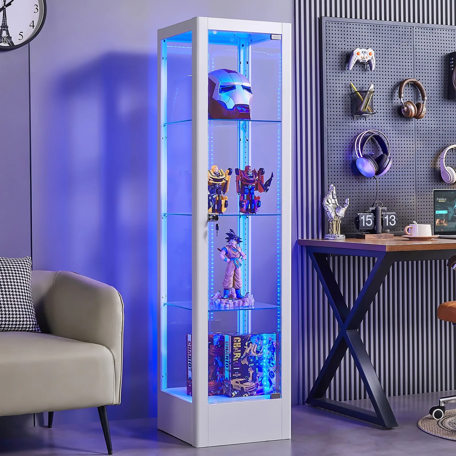 63" Lockable Steel …