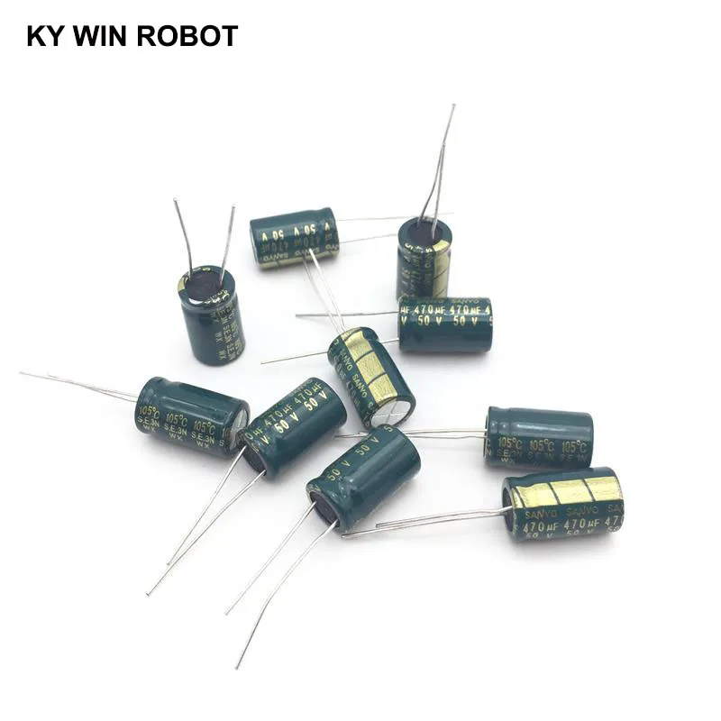10 Stück Elektrolytkondensatoren 470UF 50V 10x16mm 105C Radial Hochfrequenz-Niedrigwiderstands-Elektrolytkondensator – Detail 5