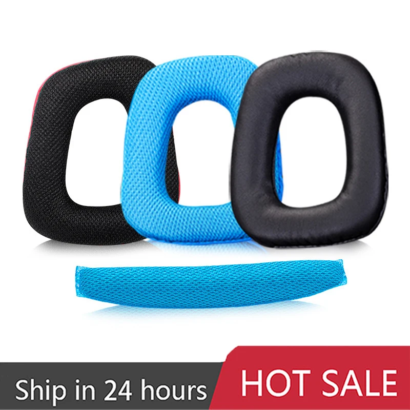 Headphone Earpads Covers For Logitech G930 G430 F450 G231 Headphone Cushion Pad Replacement Ear Pads Head Beam Sponge Hot Sale