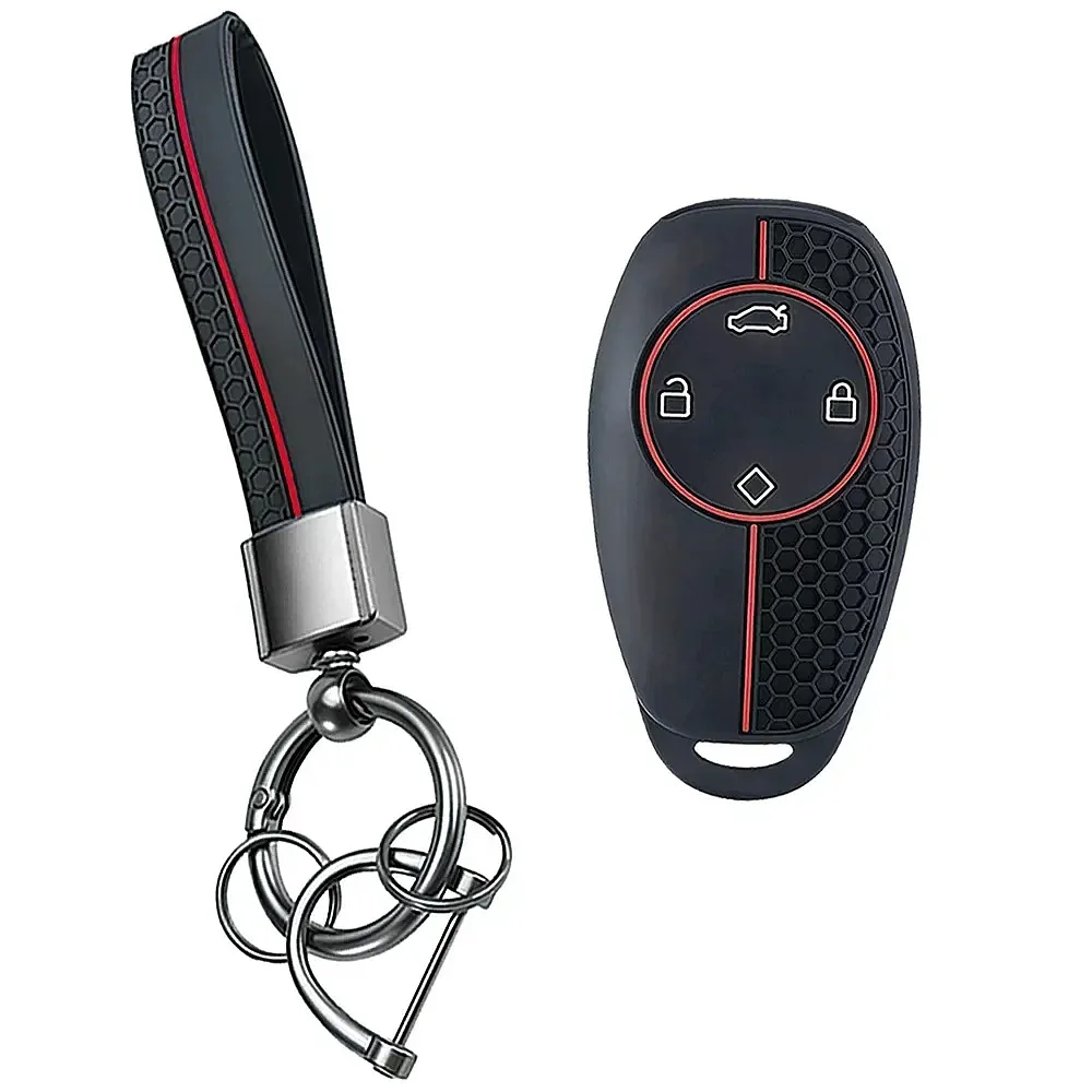 For Zero Run T03 2022 C11 S01 C01 4 Button Silicone Remote Car Key Fob Cover Auto Key Shell