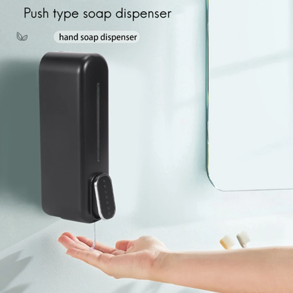 B69C 300ML Soap Dispenser Wall Mounted Manual Soap Dispenser Hand Gel Dispenser ABS For Bathroom Offices Restaurants