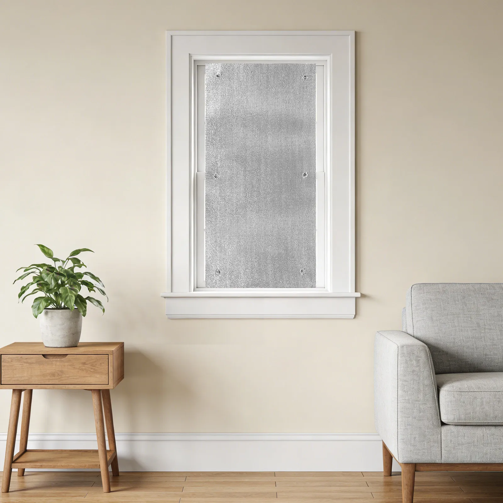 Cooling Privacy Window Film Blackout Sun Protection Black Bubble Foil Home Balcony 50x100cm Heat Reflecting Uv Blocking Thermal