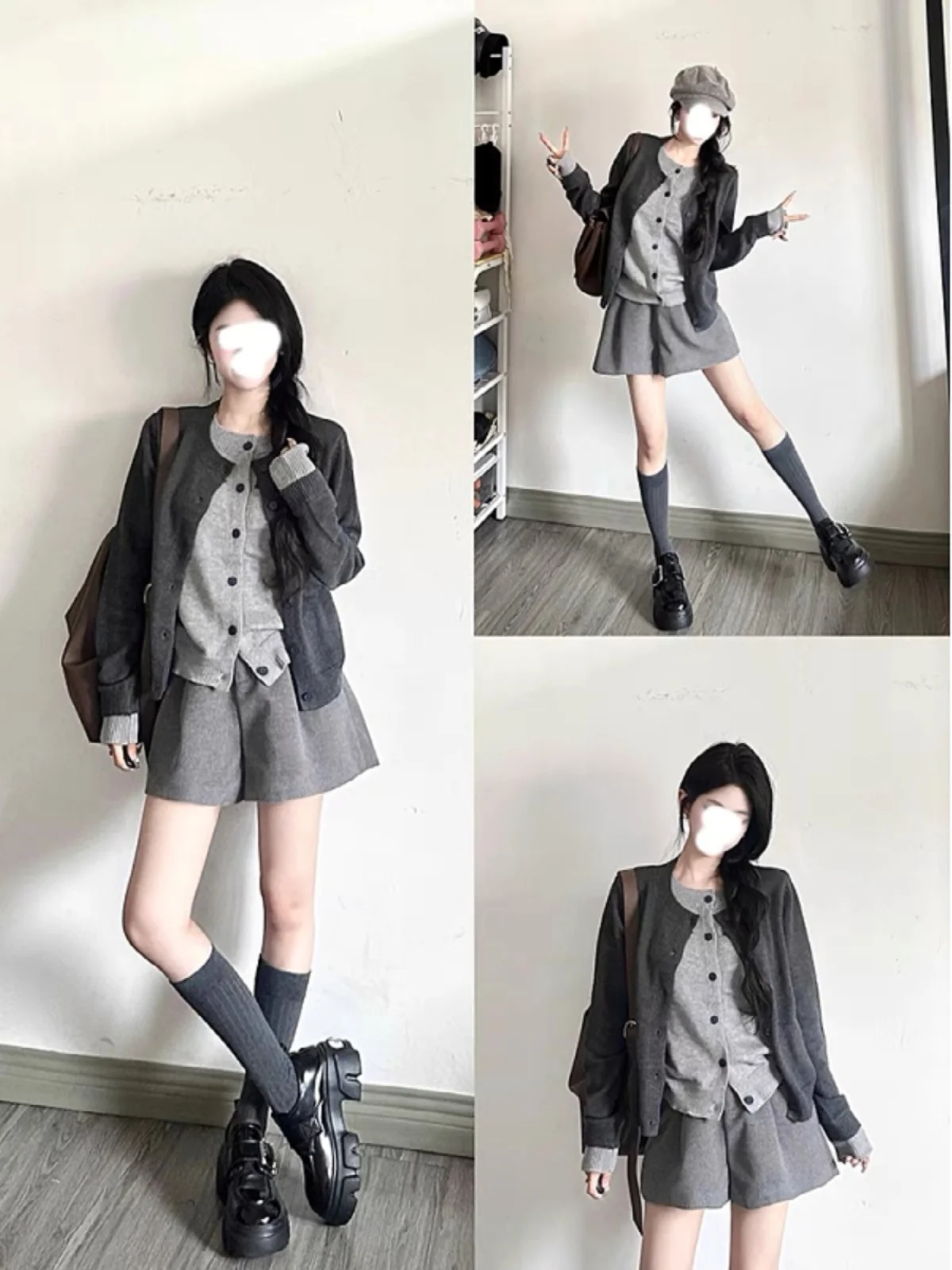 

ay Woolen A-Line Pants High Waist Loose Fit Slimming ort orts for Women Autumn Winter Faion plus Size Trendy Girls