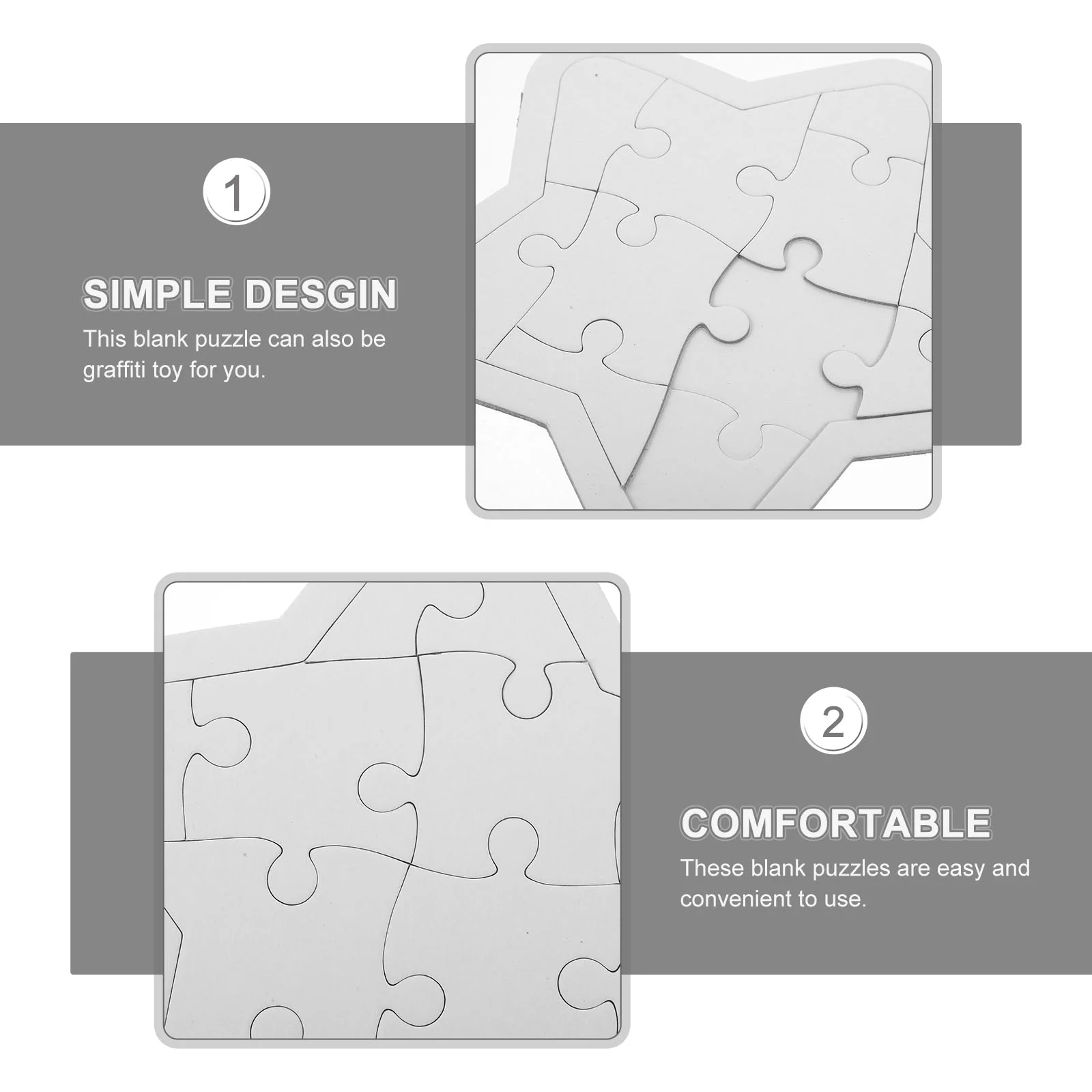 เปล่าปริศนาของเล่น DIY กระดาษหัตถกรรมเด็กวัยหัดเดินจิ๊กซอว์ประกอบเกม Creative Building Blocks