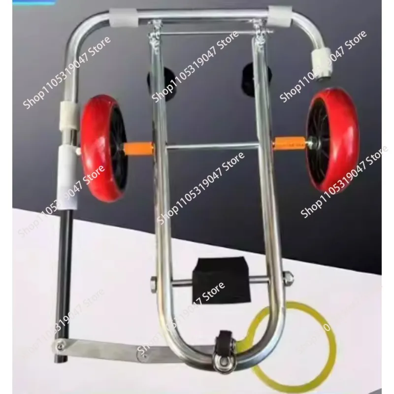 Toilet auxiliary installation artifact positioning mobile folding portable labor-saving trolley easy to install