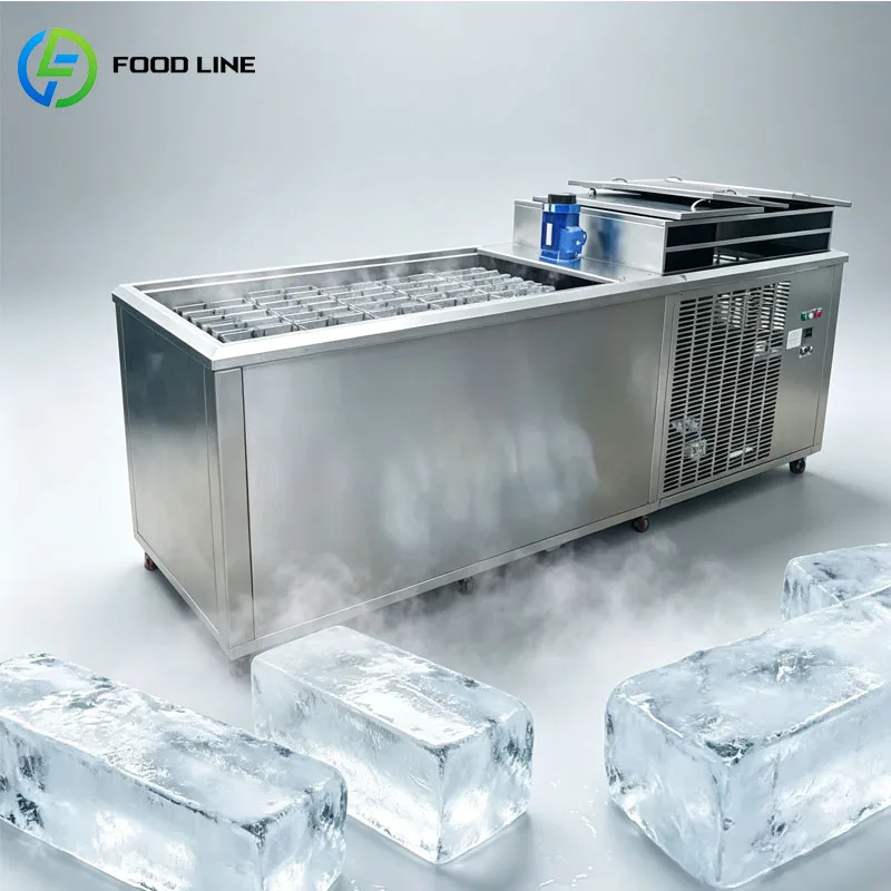 Industrial Ice Block Machine Ice Brick Maker for Seafood Market Fish Storage Beverage Cooling Commercial Use Customized