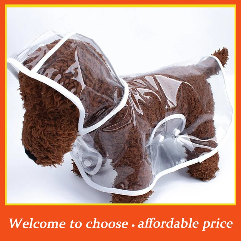 {}XS/4XL Pet Raincoat Transparent Dog Raincoat Waterproof And Windproof Pet Clothing Large Dog Pet Dog Dog Costume