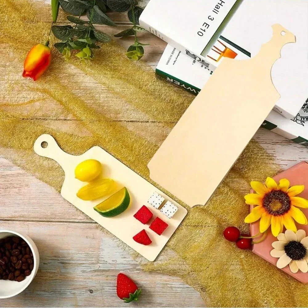 Mini Wooden Cutting Board Charcuterie Boards Paddle Blank Small Chopping Board with Handle Kitchen Chopping Blocks Kitchen Tools