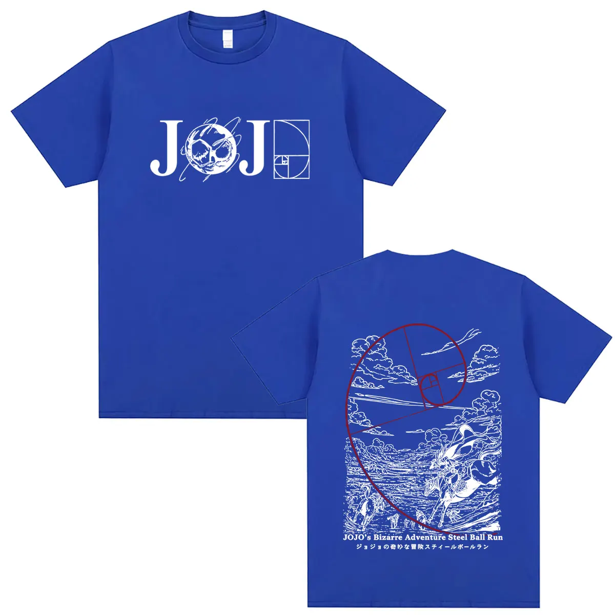 2026 Anime Jojo Bizarre Adventure Steel Ball Run T-Shirt Sommer Herren Damen Manga T-Shirts Männlich Vintage Lässige Streetwear – Detail 6