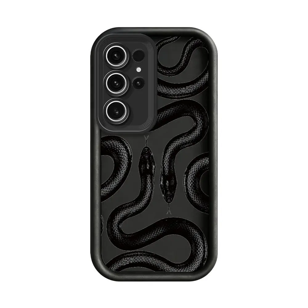 Dark Oil Painting Intertwined Snake Scales Shockproof For SamsungS26 S25 S24UltraPlusFE A57 A56 A54 A37 A26 A17 A16 A07 A06 case