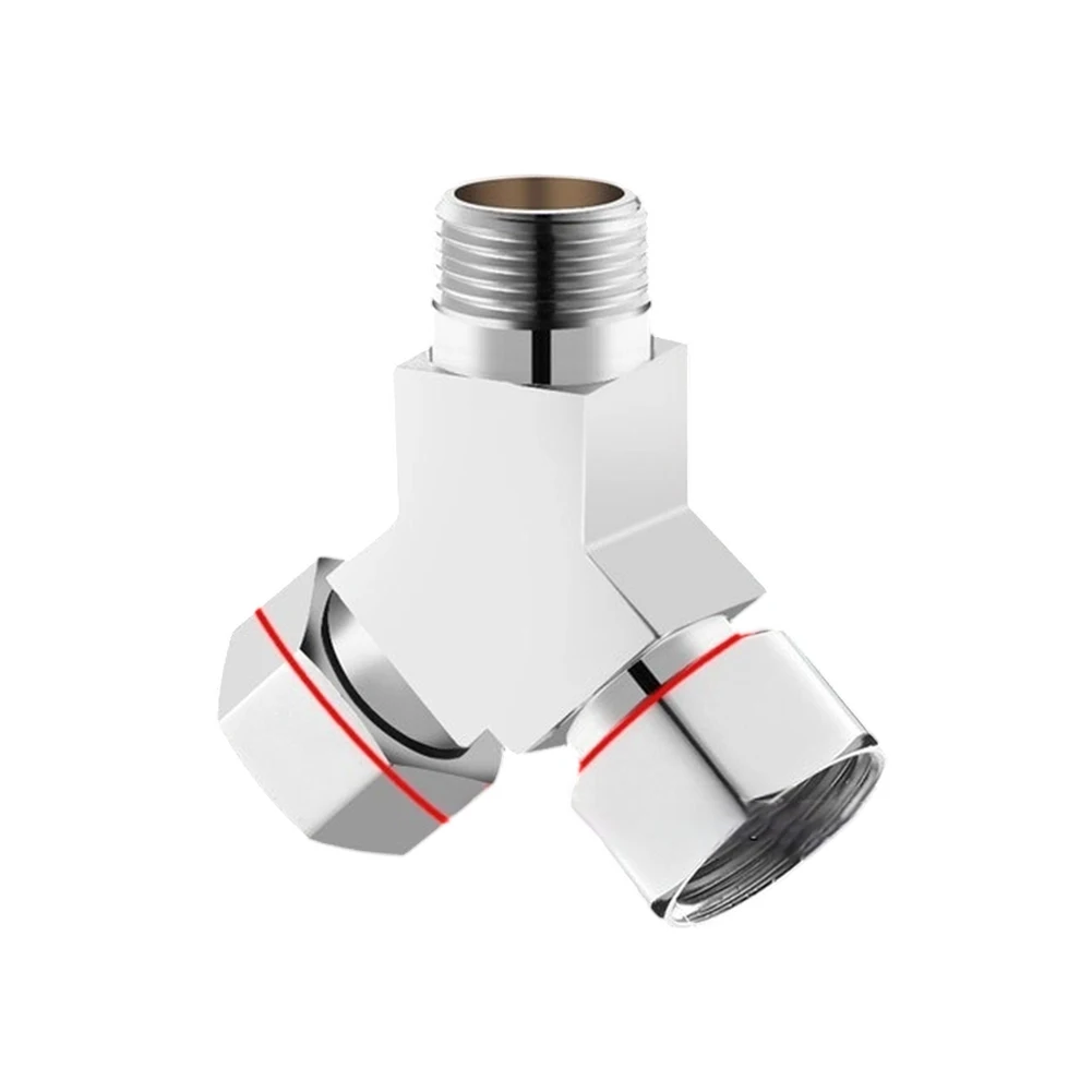 Three Way Water One In Two Out Diverter Connector For Four Way Pipe Fittings Thickened Male And Female Tee T-Adapter Connector