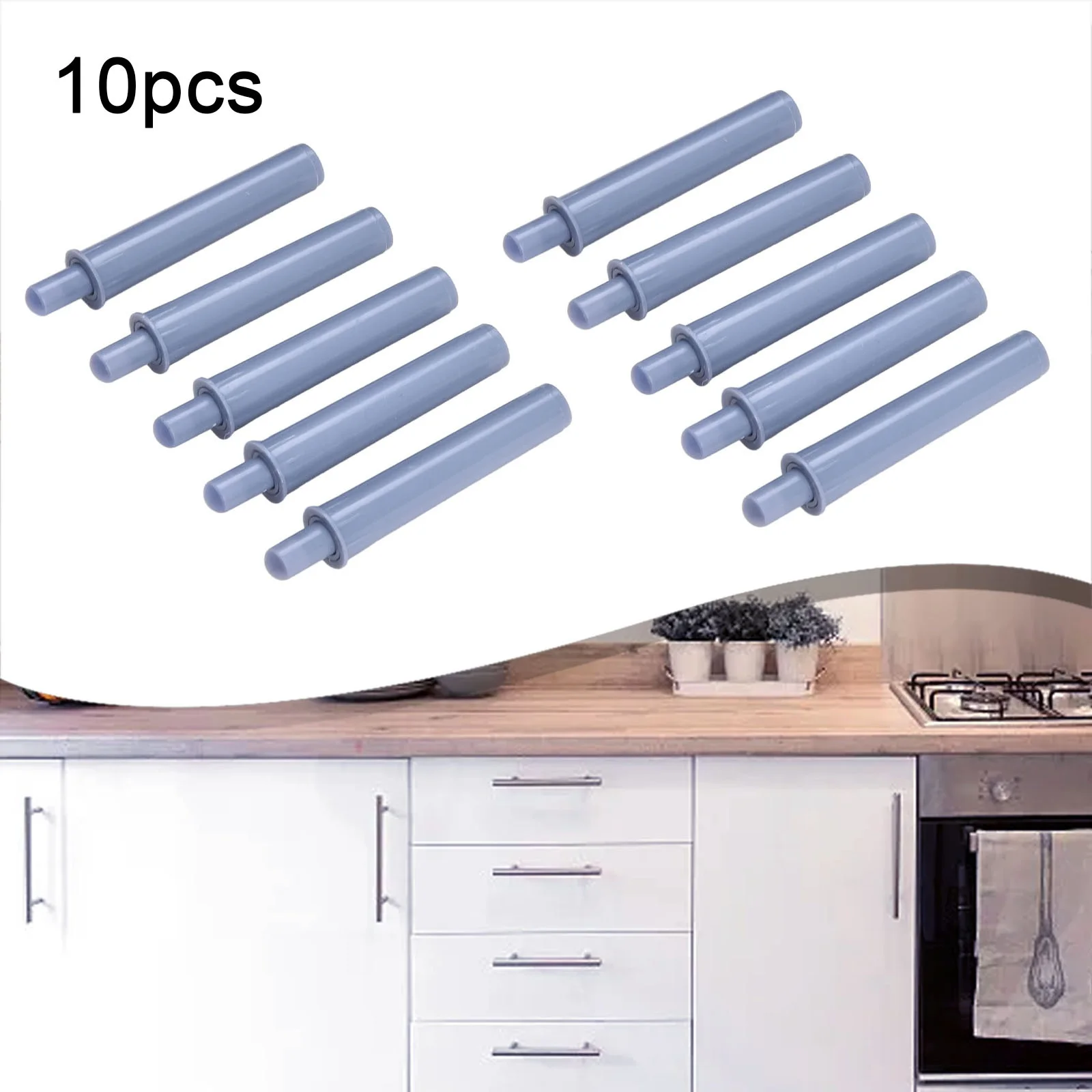 Long Life Soft Close Damper Buffer, Pneumatic Door Slammer Protection for Kitchen Cupboard, Silent and Practical