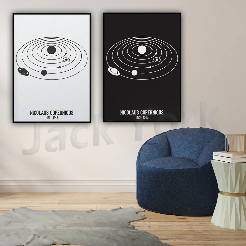 Solar System Poster, Astronomy Art, Space Wall Art, Astronomy Gift, Classroom Decor, Planetary Orbits Educational Poster