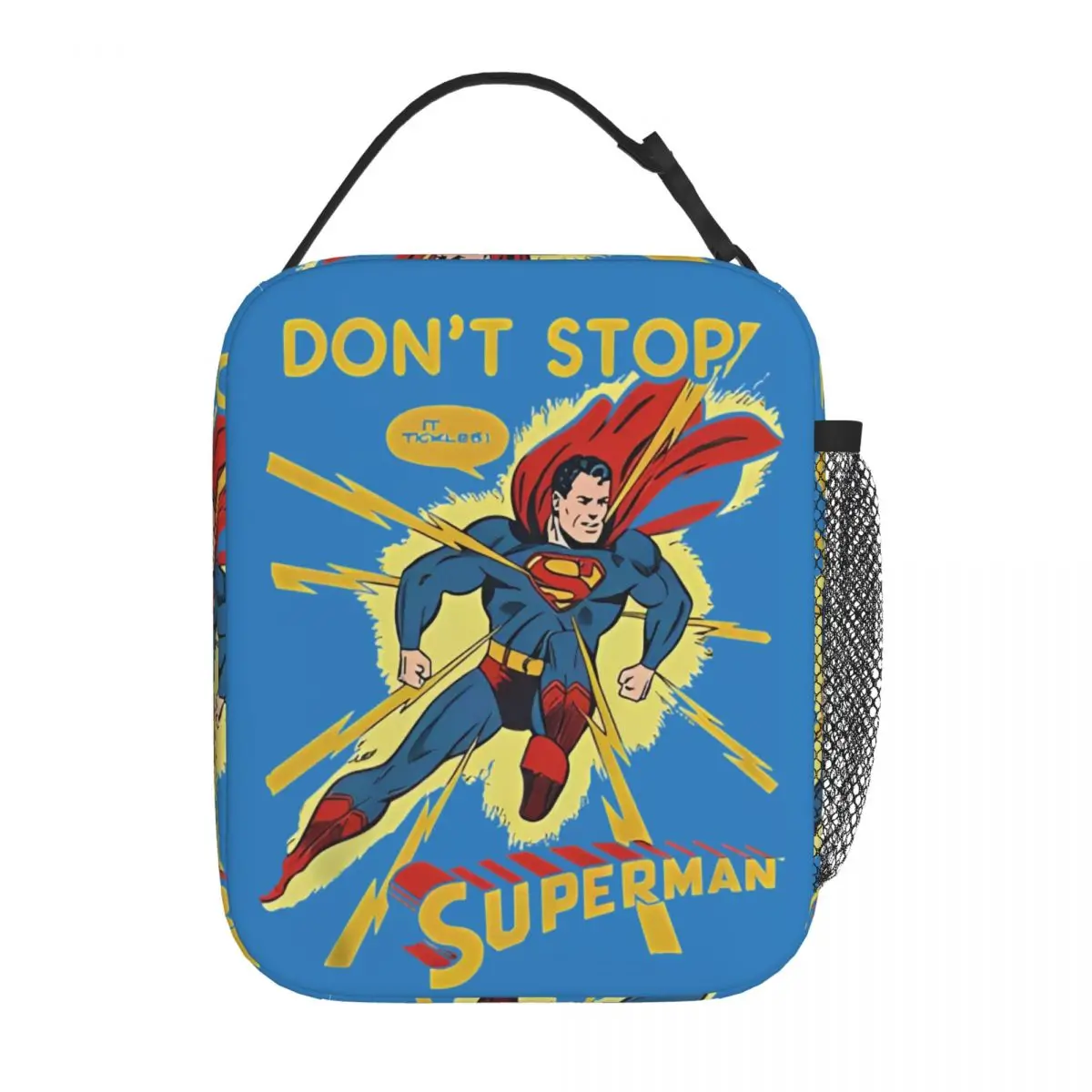 

Popfunk Supermans It Tickles Insulated Lunch Bags Portable Reusable Thermal Bag Tote Lunch Box Beach Picnic Men Women