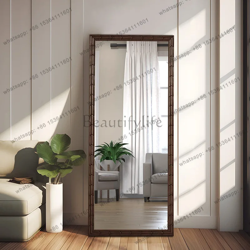 French minimalist dressing mirror antique home living room bedroom cloakroom full body fitting mirror