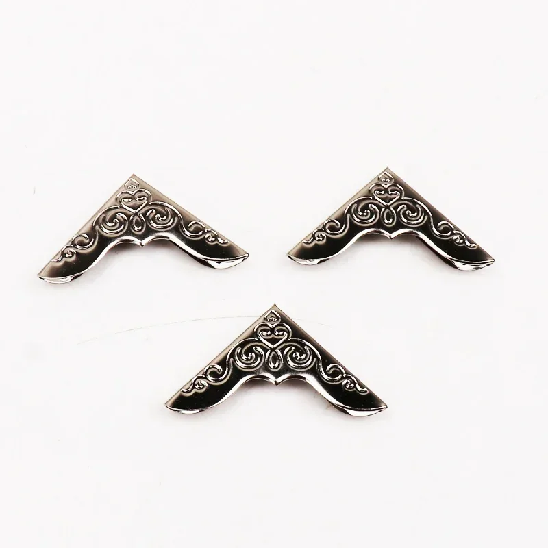 20PCS angoli del libro in metallo bronzo Scrapbooking Album Menu cartella protezioni angolari Album fotografico angolo fai da te