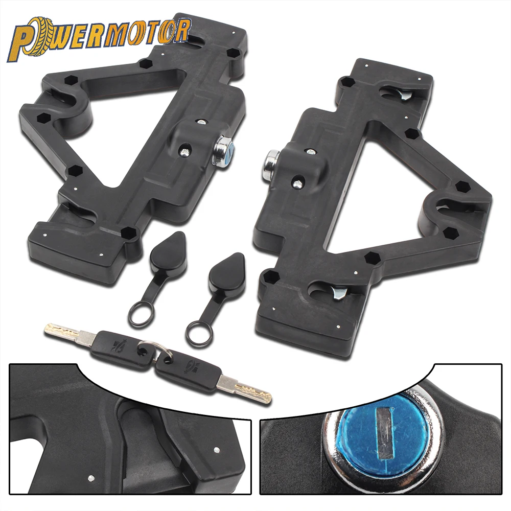 Universal Motorcycle Side Bag Toolkit Quick Release Bracket With Lock Mounting Modification Accessories