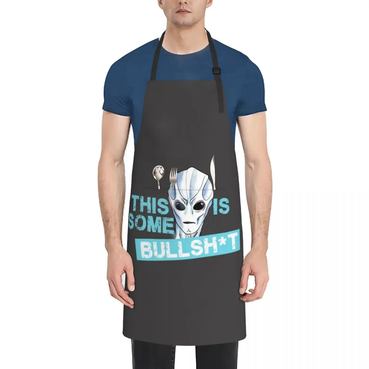 

RESIDENT ALIEN - THIS IS SOME BULLSH*T Resident gift Resident T-Shirt Apron Cleaning Products For Home Apron