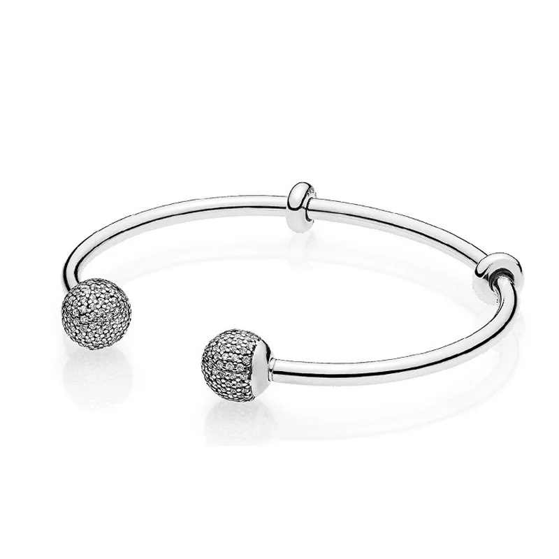 Bracelet basique en argent Sterling 925 pour femmes, tendance, classique, cadeau de fête, réglable, accessoires de bijoux pour femmes, DIY, 2024