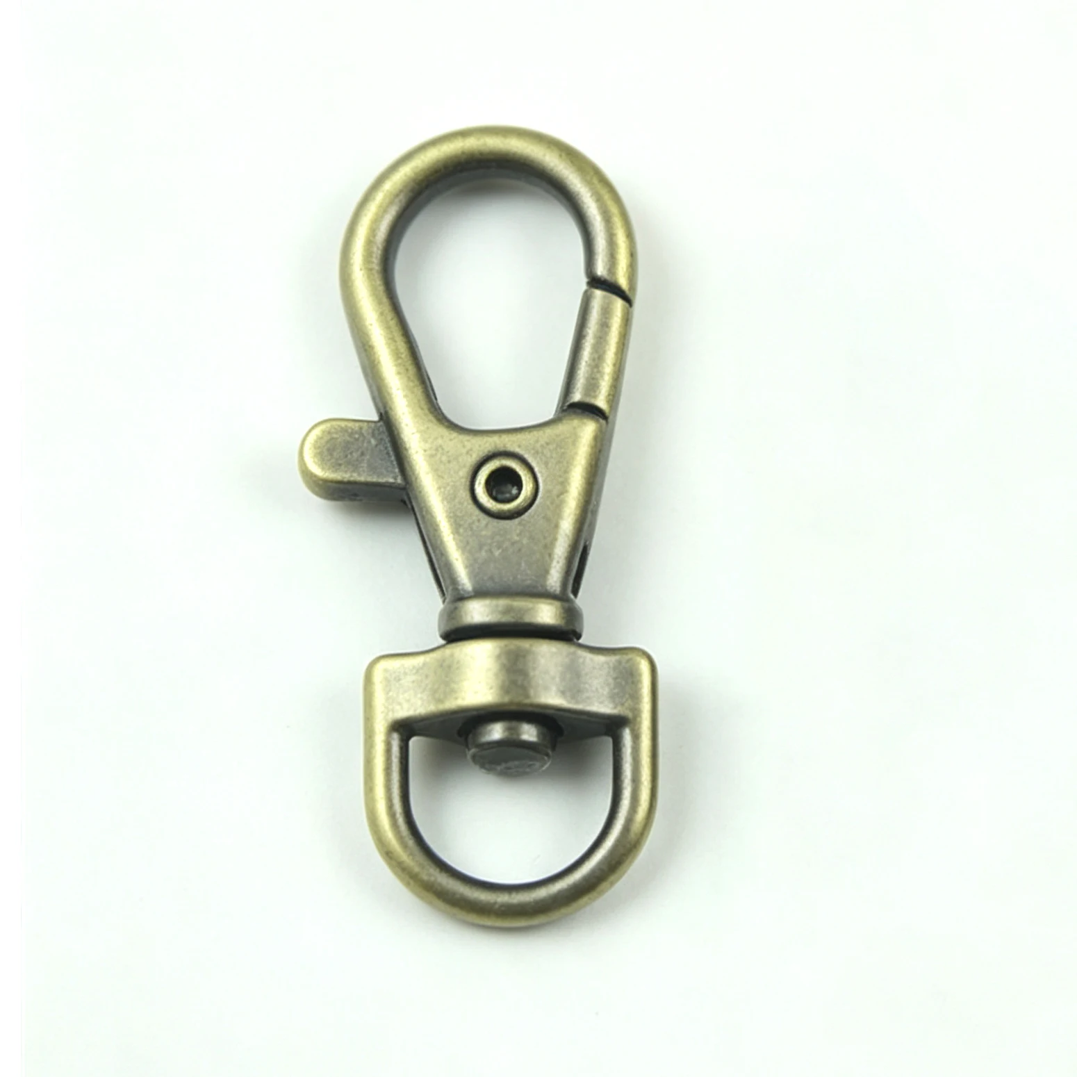 5/10 Stück Metall-Karabinerhaken Drehbarer D-Ring Auslöseclip Hummerverschluss Schnallen Karabiner für Taschenriemen Schlüsselanhänger Zubehör – Detail 10