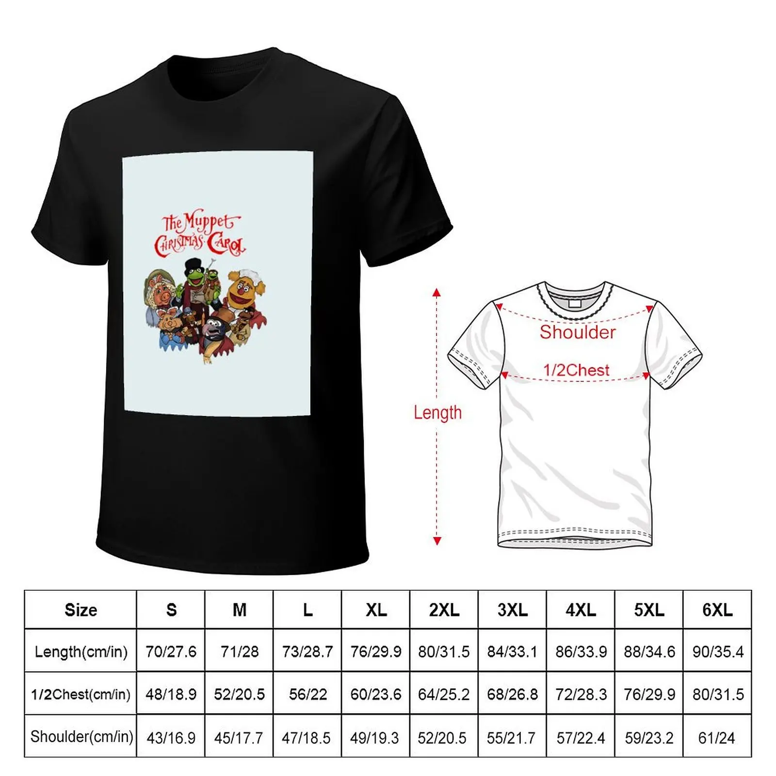 The muppet Christmas carol T-Shirt Sports Casual Breathable Tee Shirt