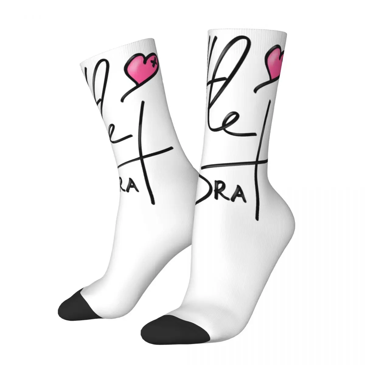 Vintage Little Brat Relaxed Fit Men's compression Socks Unisex Charli XCX Harajuku Seamless Printed Novelty Crew Sock