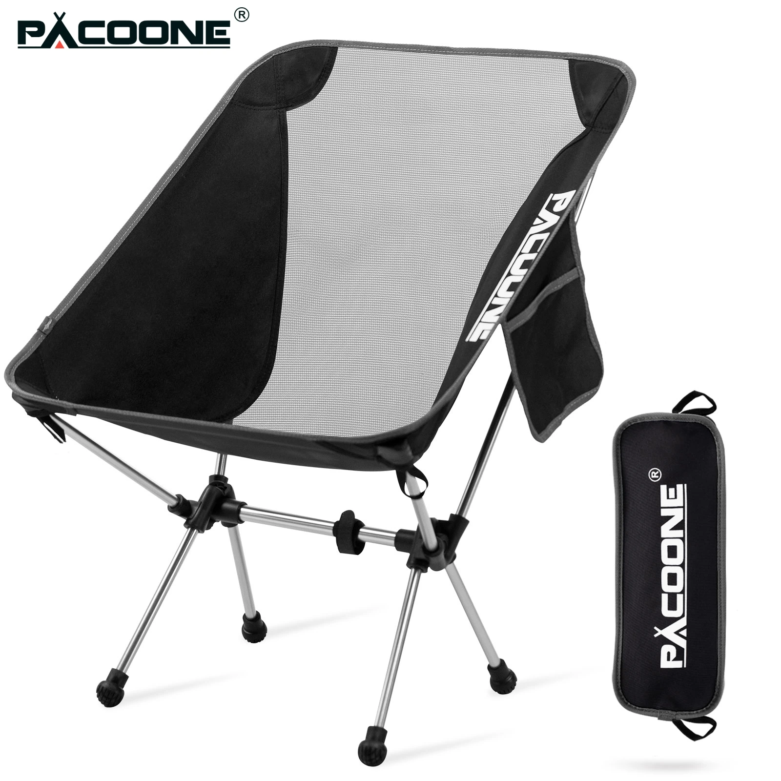 

PACOONE портативный складной стул для кемпинга, сверхлегкий алюминиевый стул для путешествий, уличный пляжный стул для рыбалки, инструменты для сиденья для пикника