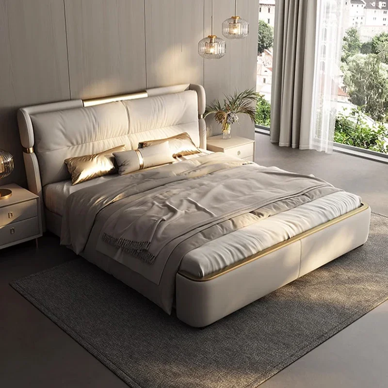 Luxe slaapkamer huwelijksbed opbergorganisator kingsize houten bed moderne multifunctionele Camas De Casal De Luxo meubelen