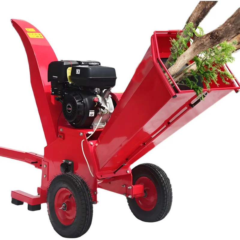 

Grape vine peach tree branches are difficult to clean using a mobile branch crusher