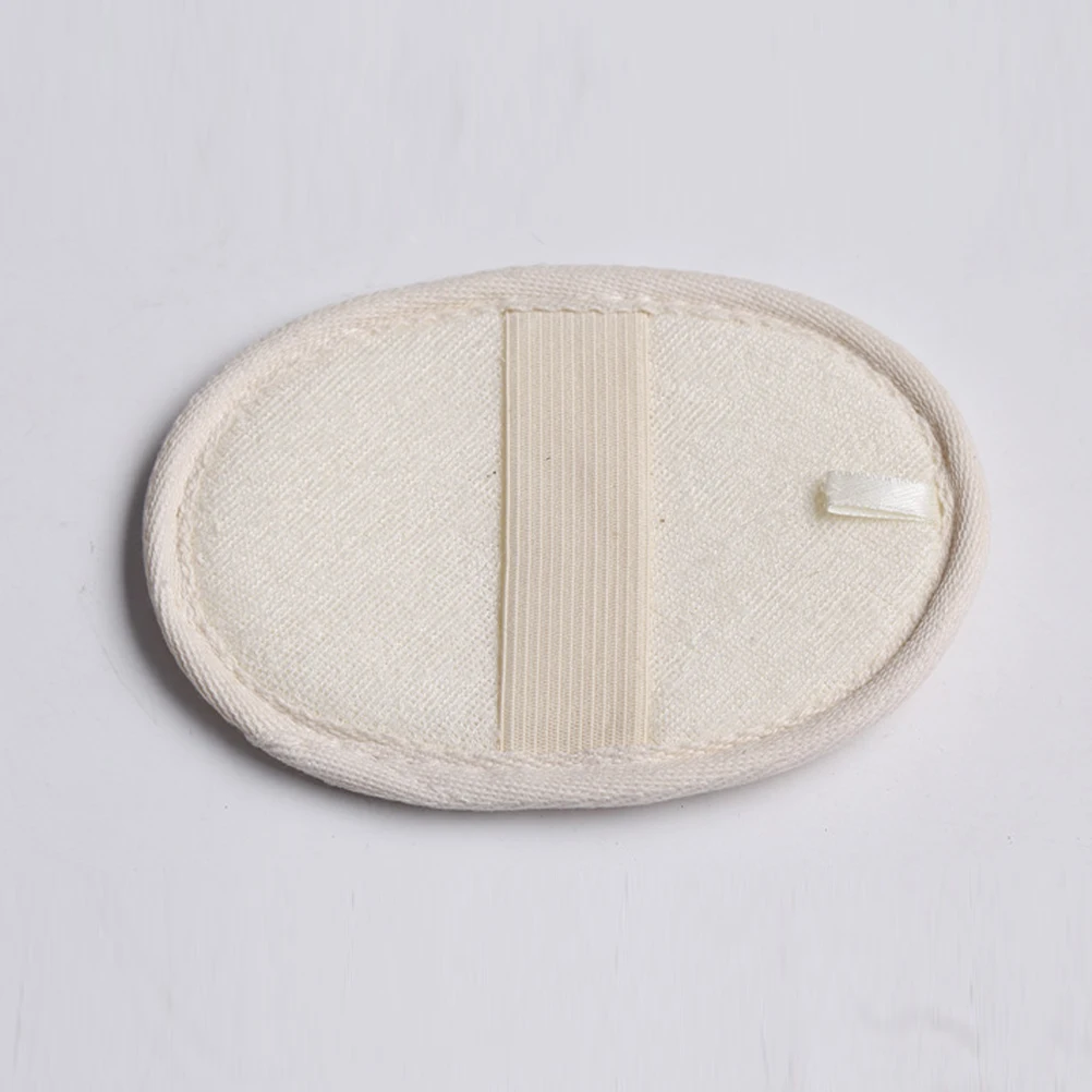 

5Pcs Loofah Bath Pad Natural Oval Exfoliating Shower Scrubber Body Skin Cleaning Tool Quick Drying Bath Scrubber for Shower