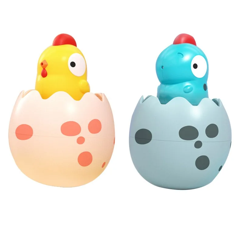 

Baby bath Toys Small Yellow Duck Rain Spray Eggs Baby Children Bathroom Water Play Shower Boys and Girls Dinosaur Eggshells